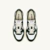BASKETS MEDALIST LOW BICOLOR EN CUIR BLANC ET MOUNTAIN