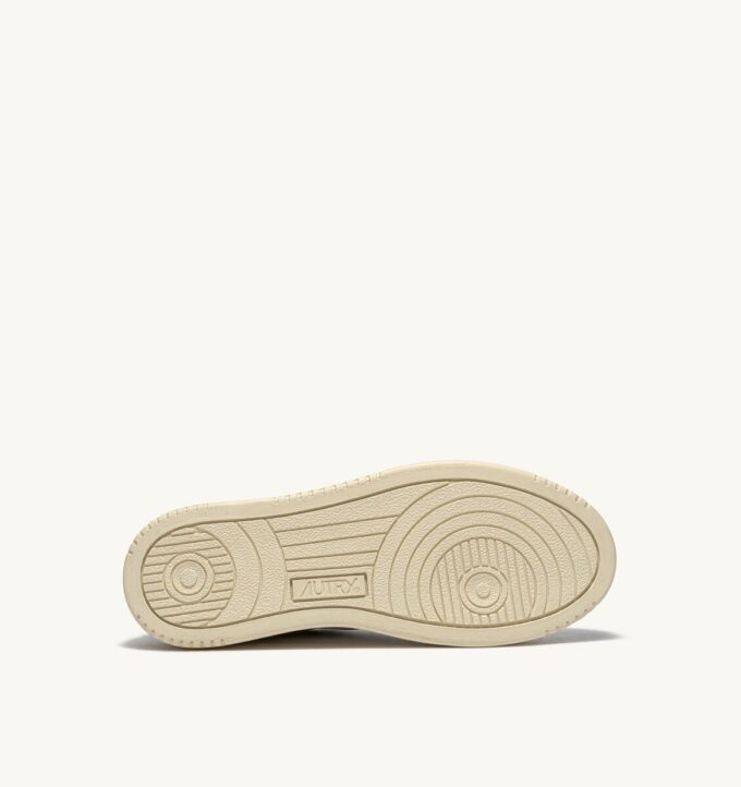 BASKETS MEDALIST LOW EN CUIR BLANC ET ROSE