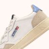 BASKETS MEDALIST LOW IN SUEDE EN CUIR BLANC ET DELLA ROBBIA BLUE BASKETS MEDALIST LOW IN SUEDE EN CUIR BLANC ET DELLA ROBBIA BLUE