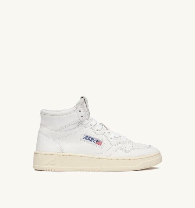 BASKETS MEDALIST MID EN NAPPA BLANC SUPER SOFT BASKETS MEDALIST MID EN NAPPA BLANC SUPER SOFT