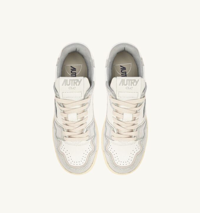 CLC LOW SNEAKERS IN SILVER-TONE LEATHER