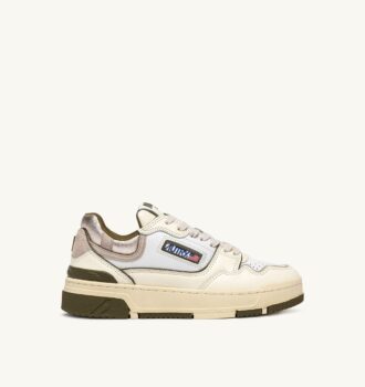 CLC LOW SNEAKERS IN WHISPER WHITE LIZARD AND PLATINUM LEATHER