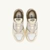 CLC LOW SNEAKERS IN WHISPER WHITE LIZARD AND PLATINUM LEATHER