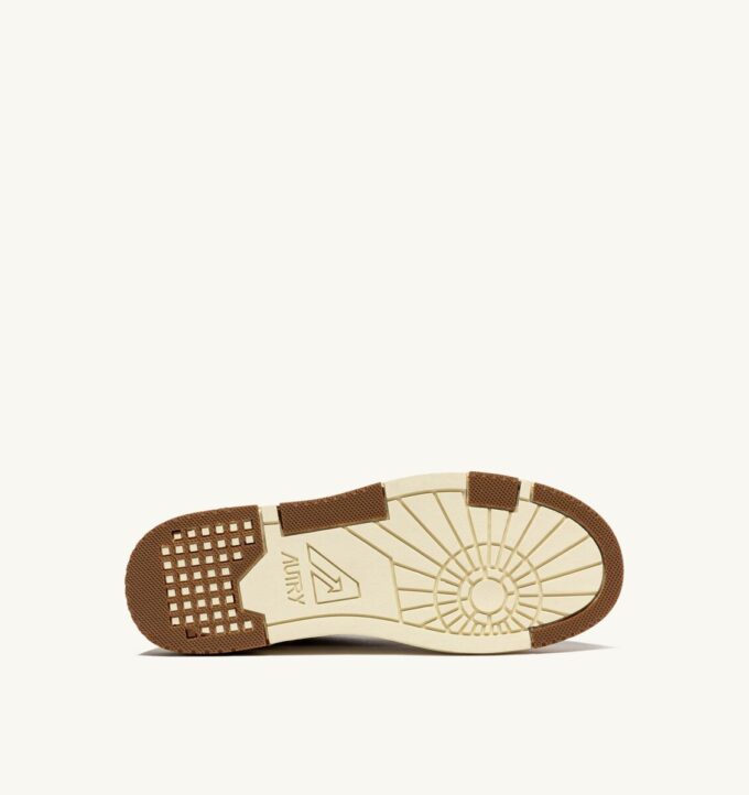 CLC LOW SNEAKERS IN WHITE AND CIGAR LEATHER AND SUEDE CLC LOW SNEAKERS IN WHITE AND CIGAR LEATHER AND SUEDE