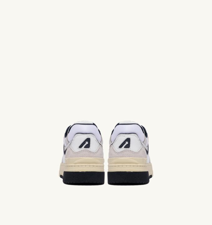 CLC LOW SNEAKERS IN WHITE AND SPACE BLUE LEATHER AND SUEDE CLC LOW SNEAKERS IN WHITE AND SPACE BLUE LEATHER AND SUEDE