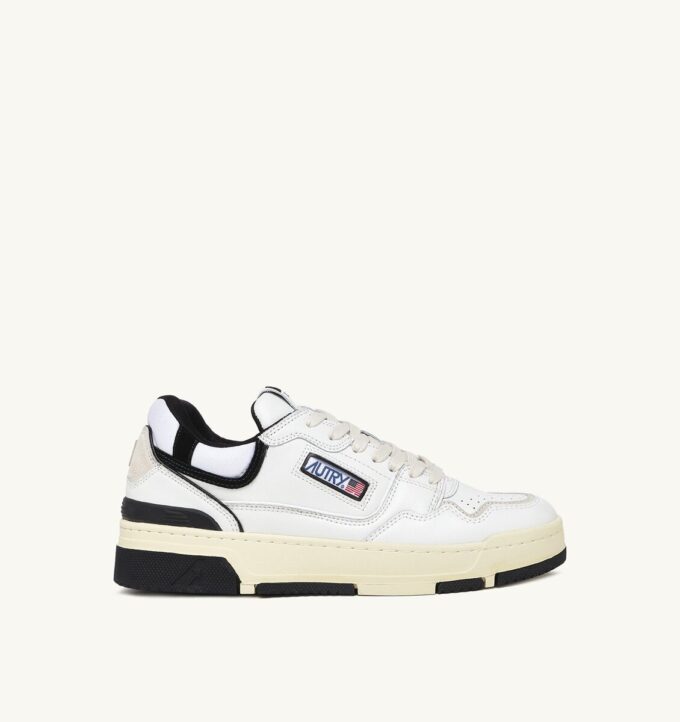 CLC LOW SNEAKERS IN WHITE LEATHER AND BLACK SUEDE CLC LOW SNEAKERS IN WHITE LEATHER AND BLACK SUEDE