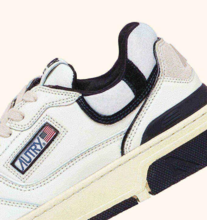 CLC LOW SNEAKERS IN WHITE LEATHER AND BLACK SUEDE CLC LOW SNEAKERS IN WHITE LEATHER AND BLACK SUEDE