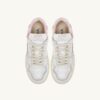 CLC LOW SNEAKERS IN WHITE LEATHER AND POWDER PINK SUEDE