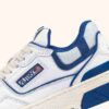 CLC LOW SNEAKERS IN WHITE LEATHER AND PRINCESS BLUE SUEDE
