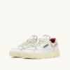 CLC LOW SNEAKERS IN WHITE LEATHER AND SAND SUEDE