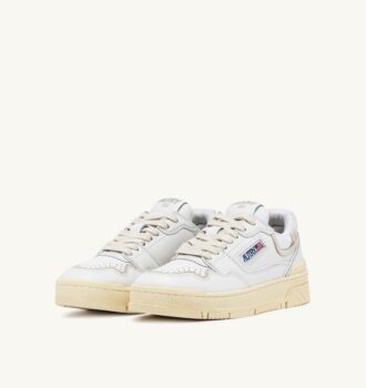 CLC LOW SNEAKERS IN WHITE LEATHER AND SUEDE