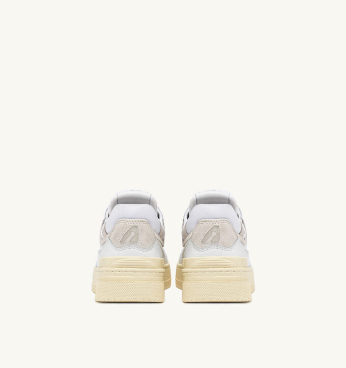 CLC LOW SNEAKERS IN WHITE LEATHER AND SUEDE