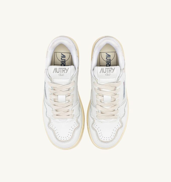 CLC LOW SNEAKERS IN WHITE LEATHER AND SUEDE CLC LOW SNEAKERS IN WHITE LEATHER AND SUEDE