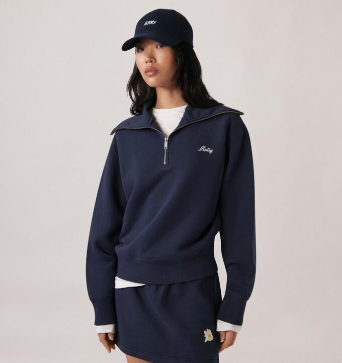 CLUB HALF ZIP SWEATSHIRT WOMAN