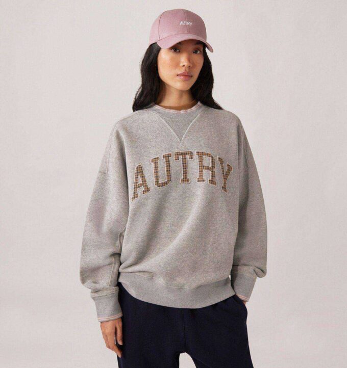 COLLEGE CHECK SWEATSHIRT WOMAN