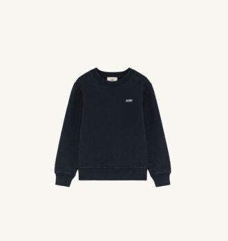 CREWNECK SWEATSHIRT WITH EMBROIDERED AUTRY LOGO KIDS