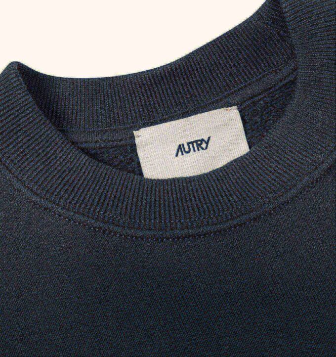 CREWNECK SWEATSHIRT WITH EMBROIDERED AUTRY LOGO KIDS
