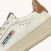 DALLAS KIDS KIDS LOW SNEAKERS IN LEATHER COLOR MARSHMALLOW AND BROWN SUGAR