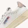 DALLAS KIDS LOW SNEAKERS IN WHITE AND POWDER PINK LEATHER