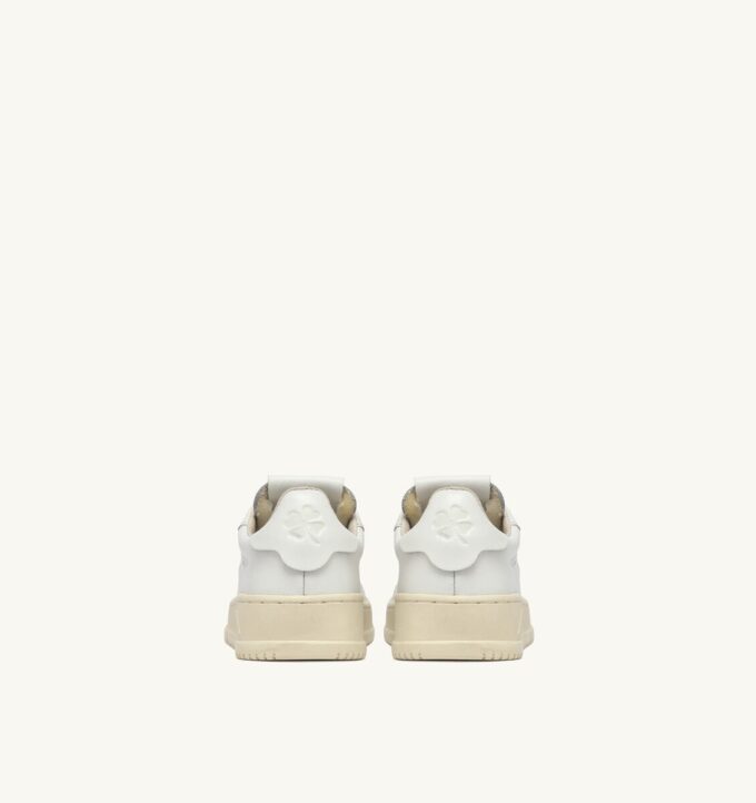 DALLAS KIDS LOW SNEAKERS IN WHITE LEATHER