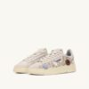 DALLAS LOW ‘FLORAL’ SNEAKERS IN WHITE SUEDE