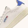 DALLAS LOW SNEAKERS IN MARSHMALLOW AND BLUE LEATHER