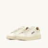 DALLAS LOW SNEAKERS IN MARSHMALLOW AND BUTTERCUP LEATHER