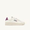 DALLAS LOW SNEAKERS IN MARSHMALLOW AND HYACINTH VIOLET LEATHER