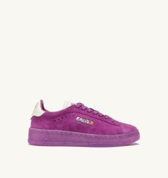 DALLAS LOW SNEAKERS IN MARSHMALLOW AND HYACINTH VIOLET SUEDE