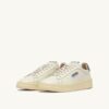 DALLAS LOW SNEAKERS IN MARSHMALLOW AND MOREL LEATHER DALLAS LOW SNEAKERS IN MARSHMALLOW AND MOREL LEATHER