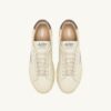 DALLAS LOW SNEAKERS IN MARSHMALLOW AND MOREL LEATHER DALLAS LOW SNEAKERS IN MARSHMALLOW AND MOREL LEATHER