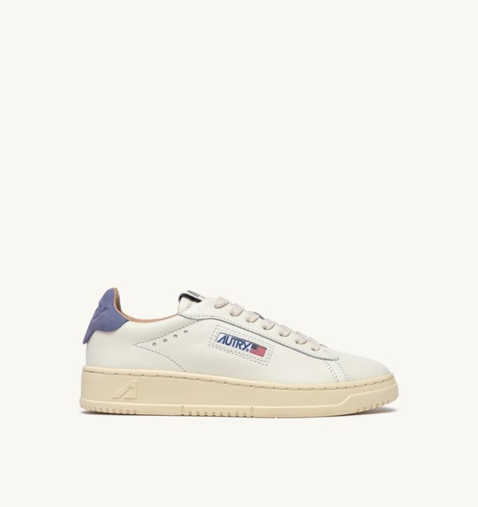 DALLAS LOW SNEAKERS IN MARSHMALLOW AND TEMPEST LEATHER