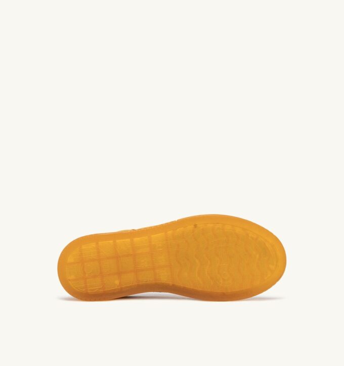 DALLAS LOW SNEAKERS IN MARSHMALLOW AND YELLOW SUEDE DALLAS LOW SNEAKERS IN MARSHMALLOW AND YELLOW SUEDE