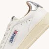 DALLAS LOW SNEAKERS IN WHITE AND SILVER LEATHER