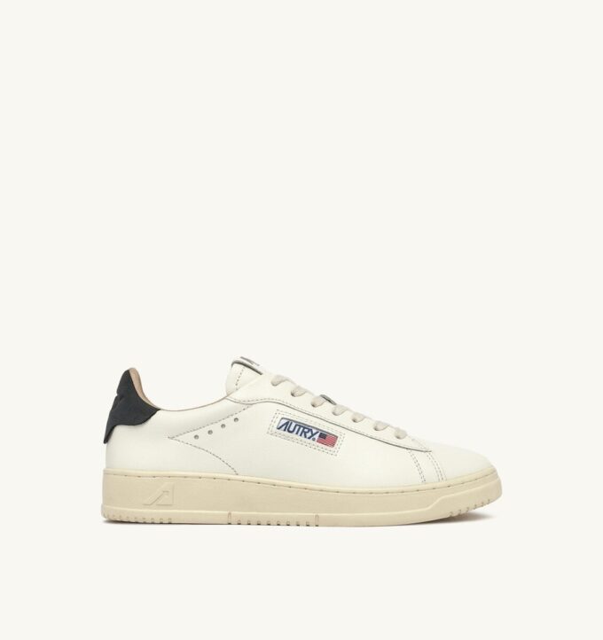 DALLAS LOW SNEAKERS IN WHITE AND SPACE LEATHER DALLAS LOW SNEAKERS IN WHITE AND SPACE LEATHER