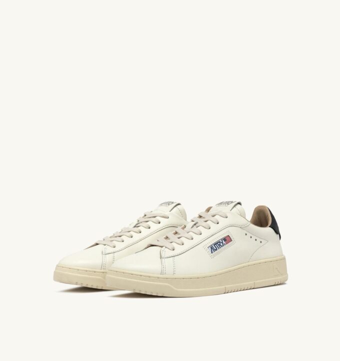 DALLAS LOW SNEAKERS IN WHITE AND SPACE LEATHER DALLAS LOW SNEAKERS IN WHITE AND SPACE LEATHER