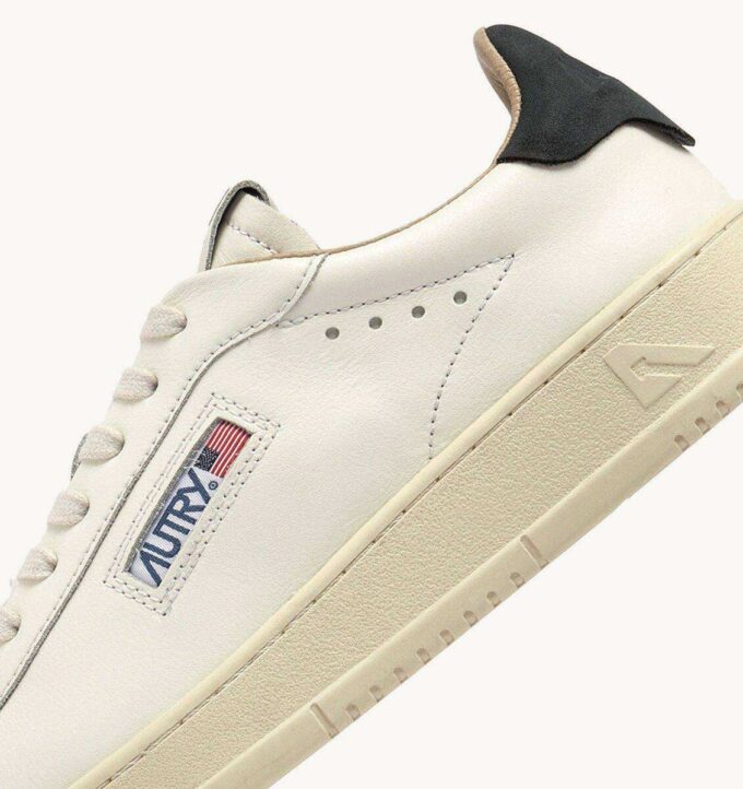 DALLAS LOW SNEAKERS IN WHITE AND SPACE LEATHER DALLAS LOW SNEAKERS IN WHITE AND SPACE LEATHER