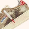DALLAS LOW ‘SPARKLING’ SNEAKERS IN PLATINUM SEQUINS