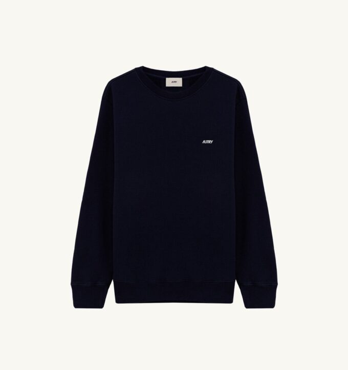 EMBROIDERED AUTRY LOGO CREWNECK SWEATSHIRT MAN