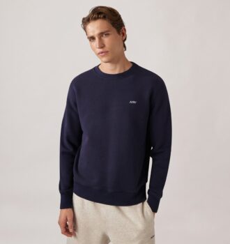 EMBROIDERED AUTRY LOGO CREWNECK SWEATSHIRT MAN
