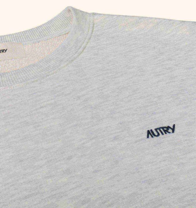 EMBROIDERED AUTRY LOGO CREWNECK SWEATSHIRT MAN