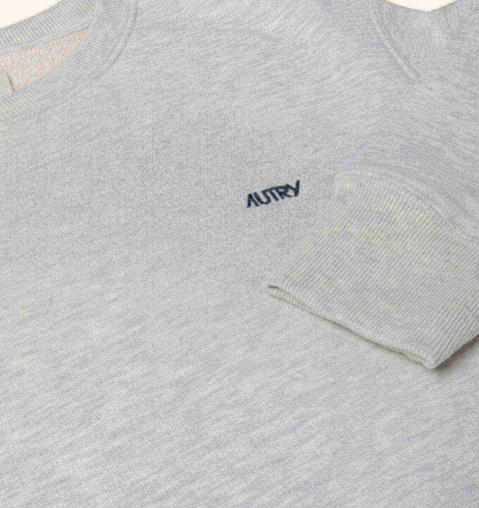 EMBROIDERED AUTRY LOGO CREWNECK SWEATSHIRT MAN