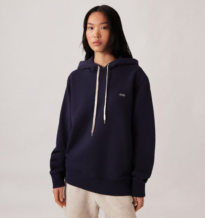 EMBROIDERED AUTRY LOGO HOODIE WOMAN