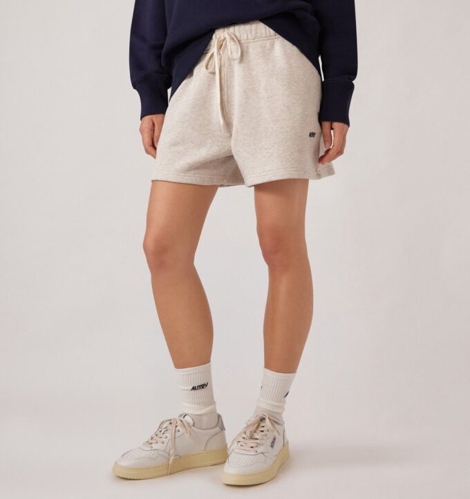 EMBROIDERED AUTRY LOGO SHORT WOMAN