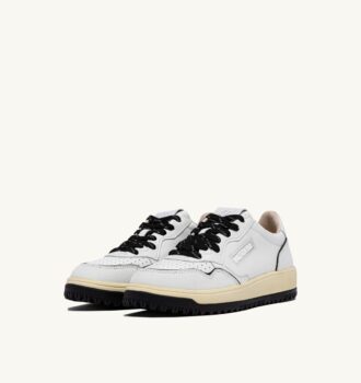 GOLF LOW SNEAKERS IN LEATHER COLOR WHITE AND BLACK