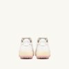 GOLF LOW SNEAKERS IN WHITE AND CORAL BLUSH LEATHER