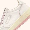 GOLF LOW SNEAKERS IN WHITE AND CORAL BLUSH LEATHER