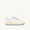 GOLF LOW SNEAKERS IN WHITE AND PEARL BLUE LEATHER GOLF LOW SNEAKERS IN WHITE AND PEARL BLUE LEATHER