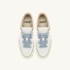 GOLF LOW SNEAKERS IN WHITE AND PEARL BLUE LEATHER GOLF LOW SNEAKERS IN WHITE AND PEARL BLUE LEATHER