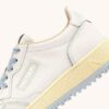GOLF LOW SNEAKERS IN WHITE AND PEARL BLUE LEATHER GOLF LOW SNEAKERS IN WHITE AND PEARL BLUE LEATHER